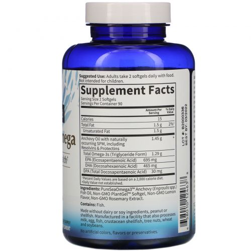 Garden of Life, Dr. Formulated, Advanced Omega, Lemon, 180 Softgels