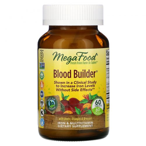 MegaFood, Blood Builder, 60 таблеток