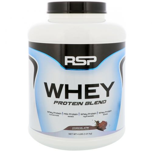 RSP Nutrition, Whey Protein Blend, Chocolate, 4 lbs (1.81 kg)