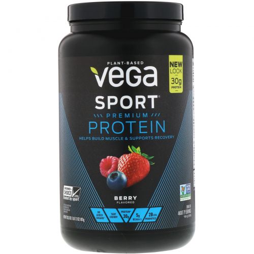 Vega, Sport, Performance Protein, Powder, Berry Flavor, 28.3 oz (801 g)