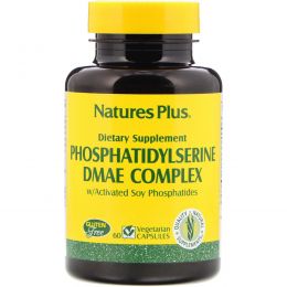 Nature's Plus, Комплекс фосфатидилсерина и ДМАЭ, 60 растительных капсул