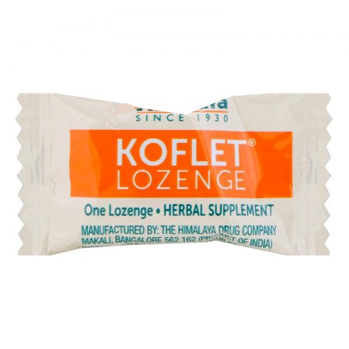 Himalaya Herbal Healthcare, Леденцы от кашля и боли в горле кoflet, 20 леденцов