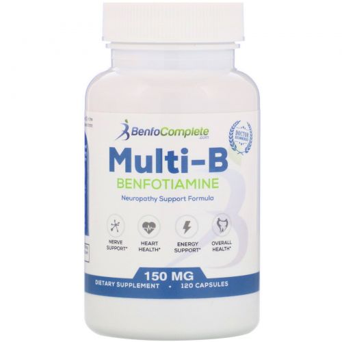 Benfotiamine Inc., Нейропатическая поддерживающая формула Multi-B, 150 мг, 120 капсул