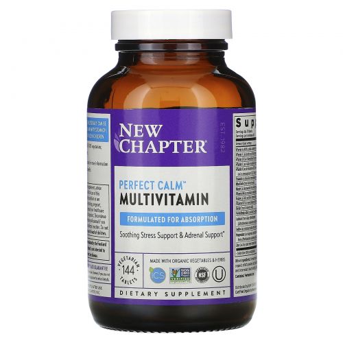 New Chapter, Perfect Calm Multivitamin, 144 Vegetarian Tablets