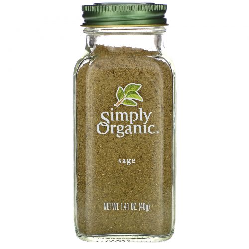 Simply Organic, Шалфей, 1.41 унций (40 г)