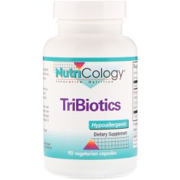 Nutricology, TriBiotics, 90 вегетарианских капсул