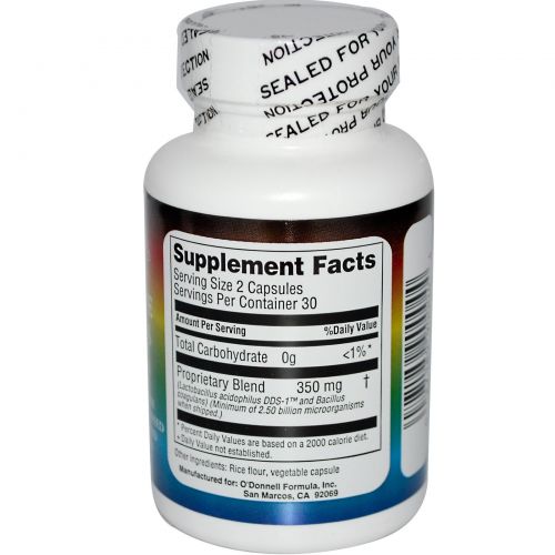 O'Donnell Formulas, Flora Balance, Совершенный ацидофилус, 350 мг, 60 капсул