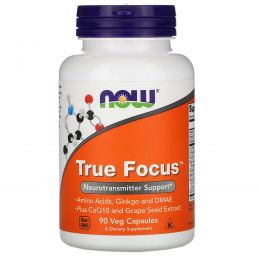 Now Foods, True Focus, 90 вегетарианских капсул