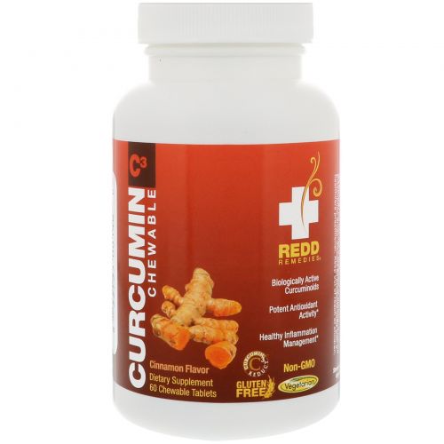 Redd Remedies, Curcumin C3 Reduct, 60 Chewable Tablets