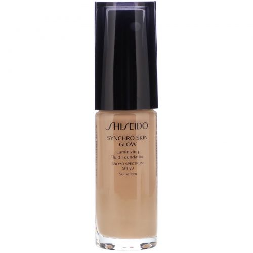 Shiseido, Synchro Skin Glow, Luminizing Fluid Foundation, SPF 20, Neutral 4, 1 fl oz (30 ml)