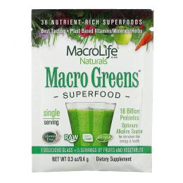 Macrolife Naturals, Macro Greens, Superfood, 9.4 g
