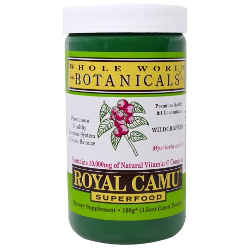 Whole World Botanicals, Порошок королевского каму-каму, 3.5 унций (100 г)