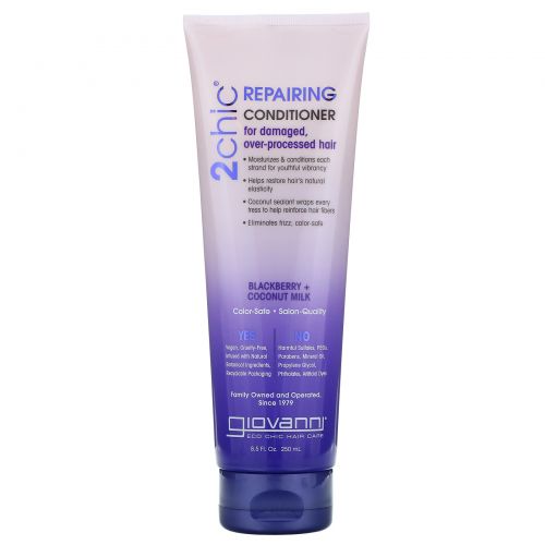 Giovanni, 2chic, Repairing Conditioner, Blackberry + Coconut Milk, 8.5 fl oz (250 ml)