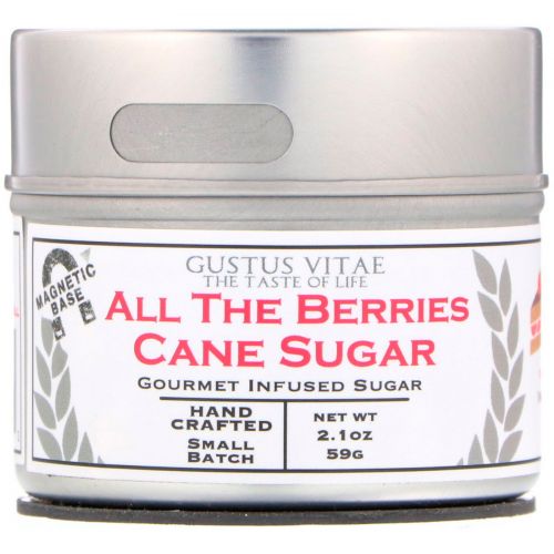 Gustus Vitae, Cane Sugar, All The Berries, 2.1 oz (59 g)