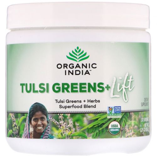 Organic India, Tulsi Greens+ Lift, Superfood Blend, 5.29 oz (150 g)