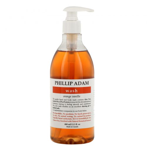 Phillip Adam, Wash, Orange Vanilla, 13.5 fl oz (400 ml)