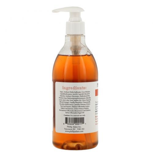 Phillip Adam, Wash, Orange Vanilla, 13.5 fl oz (400 ml)