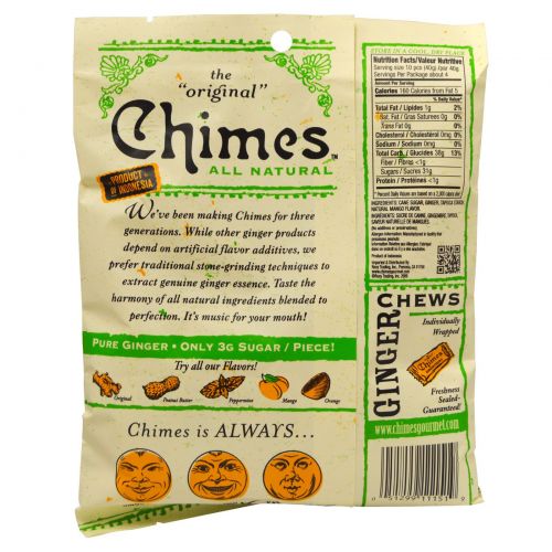 Chimes, Ginger Chews, Mango, 5 oz.