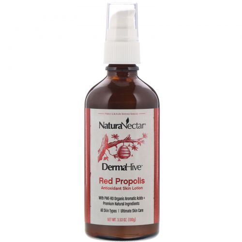 NaturaNectar, DermaHive, Red Propolis Antioxidant Skin Lotion, 3.53 oz (100 g)