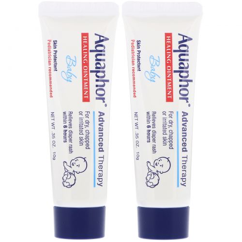 Aquaphor, Лечебная детская мазь, 2 упаковки по 0.35 унций (10 г)