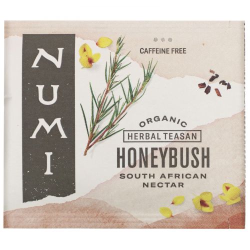 Numi Tea, Органический чай, ханибуш, без кофеина, 18 пакетиков