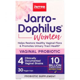 Jarrow Formulas, Пробиотики Jarro-Dophilus, для женщин, 30 капсул