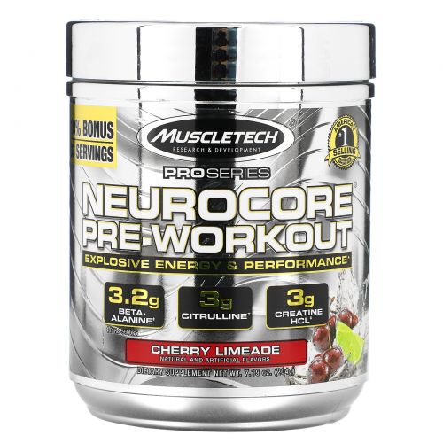 Muscletech, ProSeries, Neurocore, Pre-Workout, Cherry Limeade, 7.19 oz (204 g)