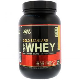 Optimum Nutrition, Gold Standard, 100% сыворотка, банановые сливки, 2 фунта (907 г)