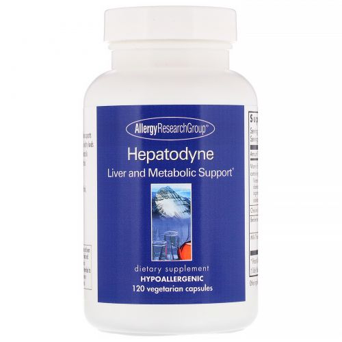 Allergy Research Group, Hepatodyne, Liver and Metabolic Support, 120 Vegetarian Capsules