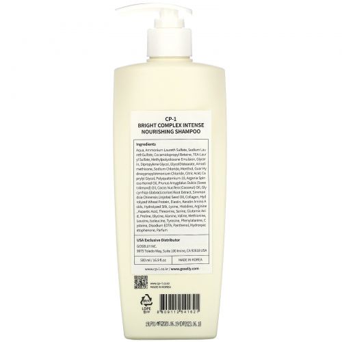 CP-1, Bright Complex Intense Nourishing Shampoo, 500 ml