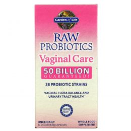 Garden of Life, Сырые пробиотики для вагинального здоровья, 30 капсул на растительной основе (Ice)