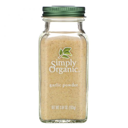 Simply Organic, Чесночный порошок, 3,64 унции (103 г)