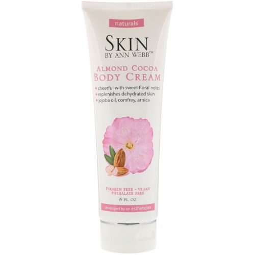 Skin By Ann Webb, Body Cream, Almond Cocoa, 8 fl oz