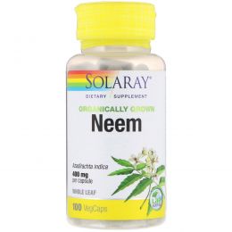 Solaray, Organically Grown Neem, 400 mg, 100 VegCaps