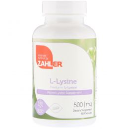 Zahler, L-Lysine, 500 mg , 60 Capsules