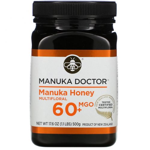 Manuka Doctor, 20+ Биоактивный мед Manuka, 1,1 фунта (500 г)