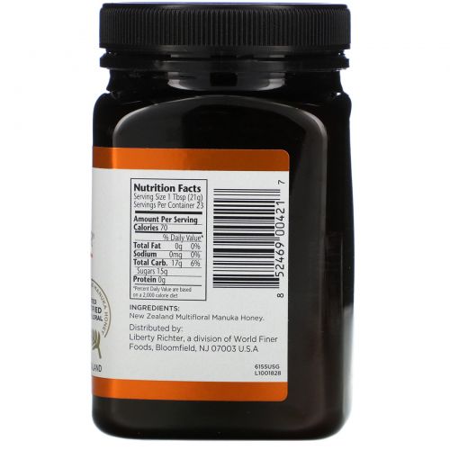 Manuka Doctor, 20+ Биоактивный мед Manuka, 1,1 фунта (500 г)