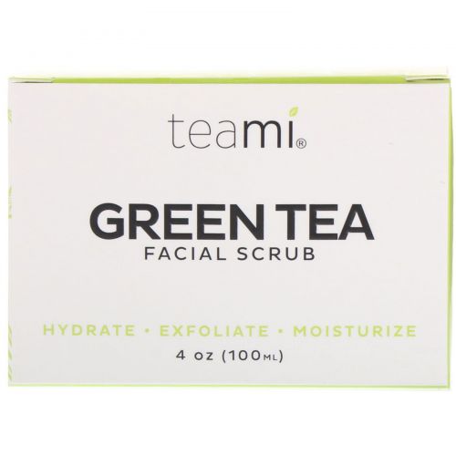 Teami, Green Tea Facial Scrub, 4 oz (100 ml)