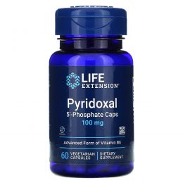 Life Extension, Пиридоксаль-5-фосфат (Витамин B6), 100 мг, 60 капсул