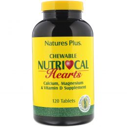 Nature's Plus, Жевательные сердечки Nutri-Cal, 120 таблеток
