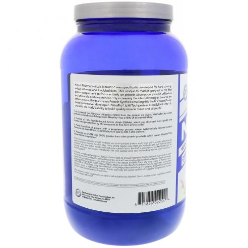 Hi Tech Pharmaceuticals, NitroPro, Hydrolyzed Protein, Neapolitan Ice Cream, 2 lbs (907 g)