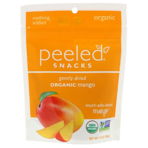 Peeled Snacks, Gently Dried Organic Mango, 2.8 oz (80 g)