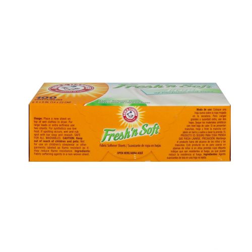 Arm & Hammer, Fresh ’N Soft, салфетки для смягчения ткани, без запаха, 100 салфеток