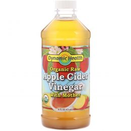 Dynamic Health  Laboratories, Organic Raw Apple Cider Vinegar with Mother, 16 fl oz (473 ml)