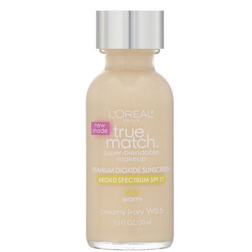 L'Oreal, Тональная основа True Match Super-Blendable Makeup, оттенок кремовая слоновая кость C0,5, 30 мл