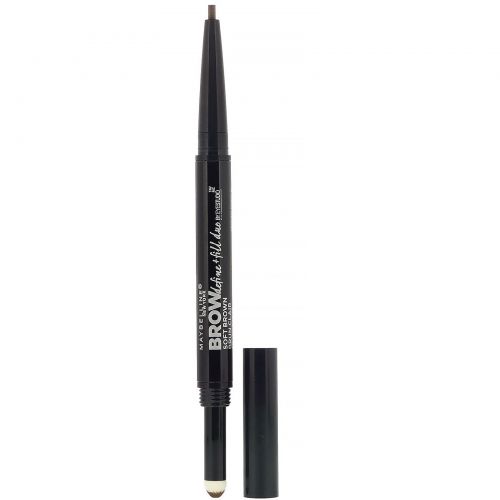 Maybelline, Карандаш для бровей Eye Studio + Fill Duo, оттенок 255 светло-коричневый, 500 мг