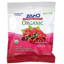 Zand, Органические таблетки на основе трав, клюква и малина, 18 таблеток