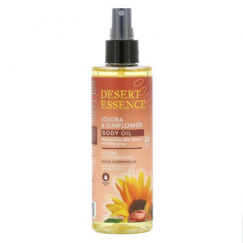 Desert Essence, Jojoba & Sunflower Body Oil Spray, 8.28 fl oz (245 ml)