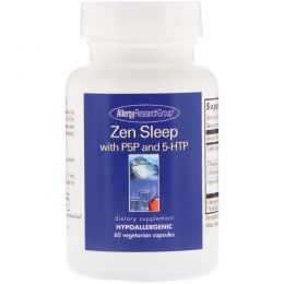 Allergy Research Group, Снотворное Zen Sleep с P5P и 5-HTP, 60 вегетарианских капсул