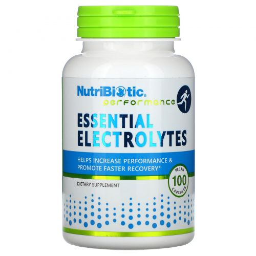 NutriBiotic, Essential Electrolytes , 100 веганских капсул